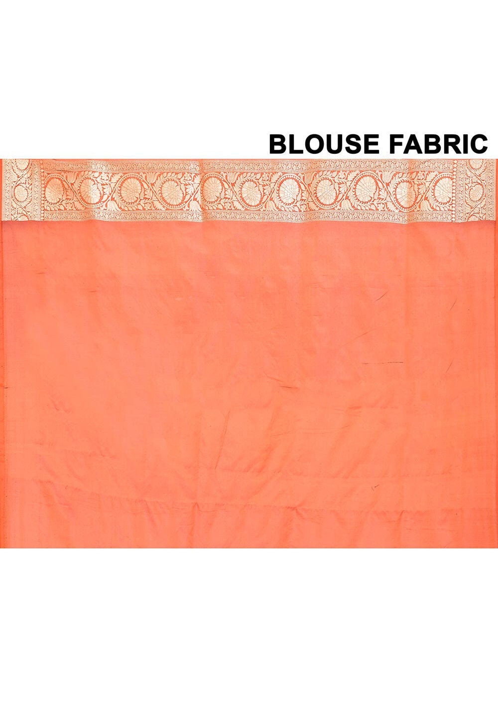 Tangerine Orange  Katan  Silk Handwoven Banaras Saree