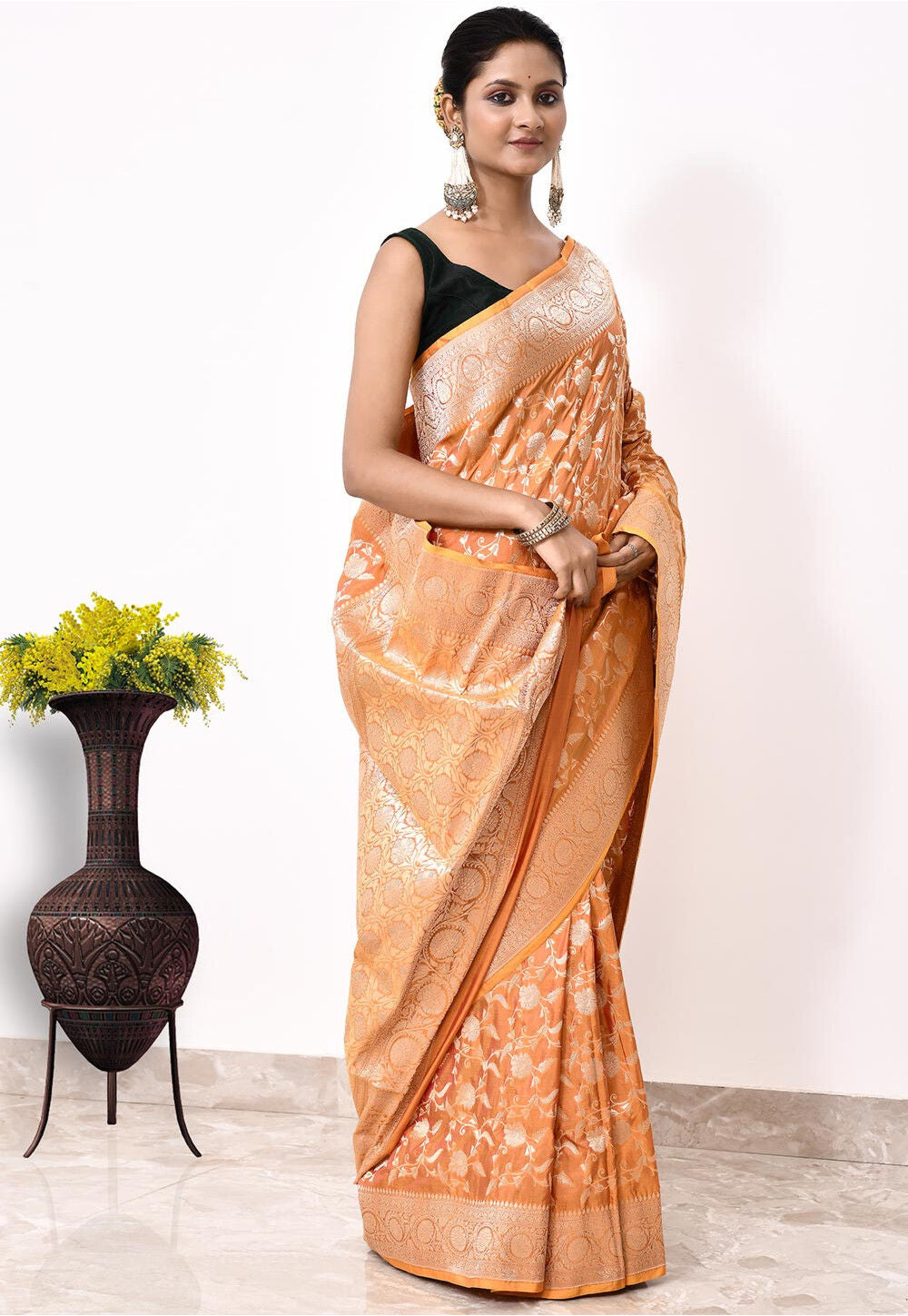 Katan Silk Handwoven Banaras Saree
