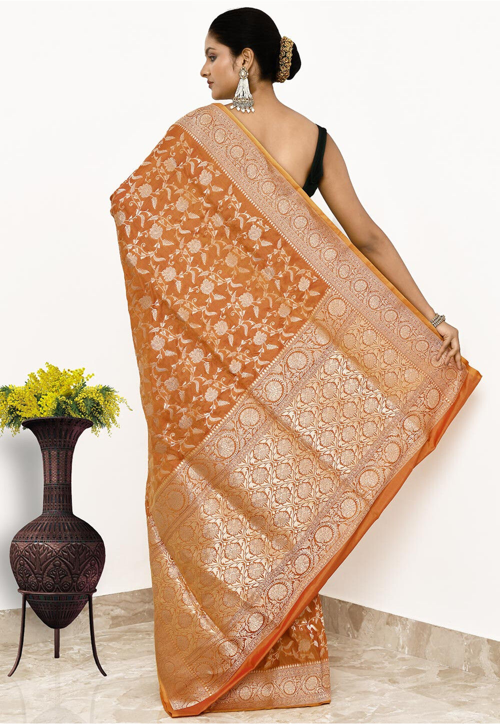 Katan Silk Handwoven Banaras Saree