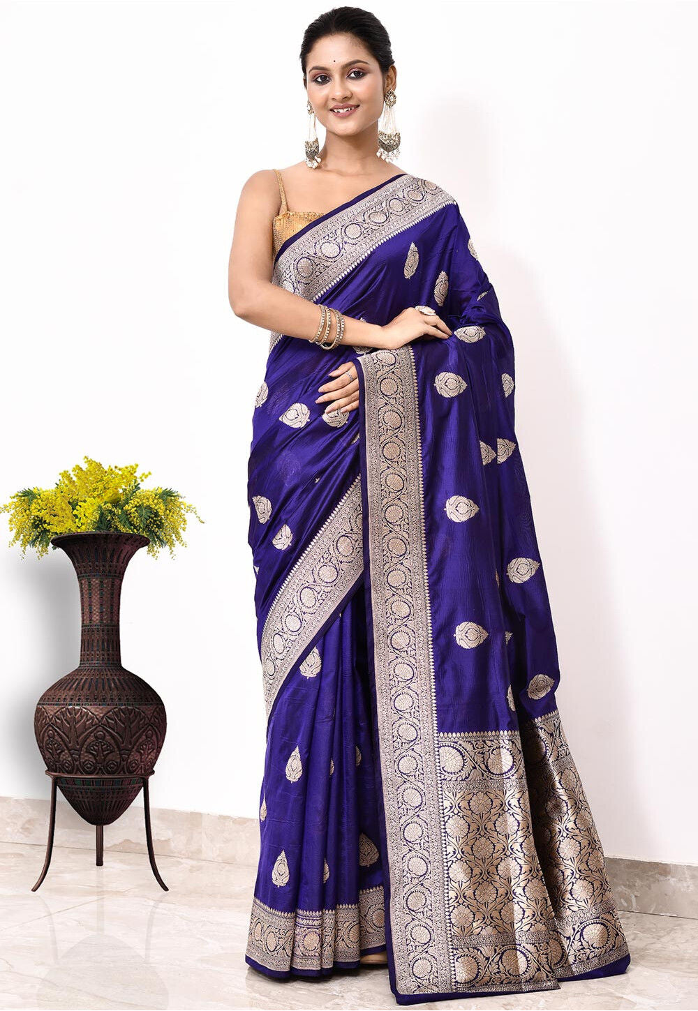 Katan Silk Handwoven Banaras Saree