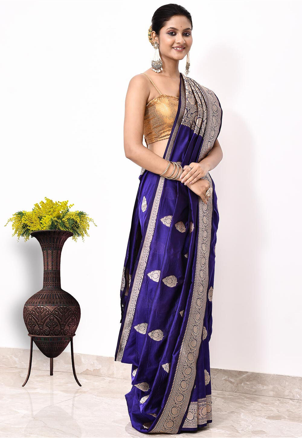 Katan Silk Handwoven Banaras Saree