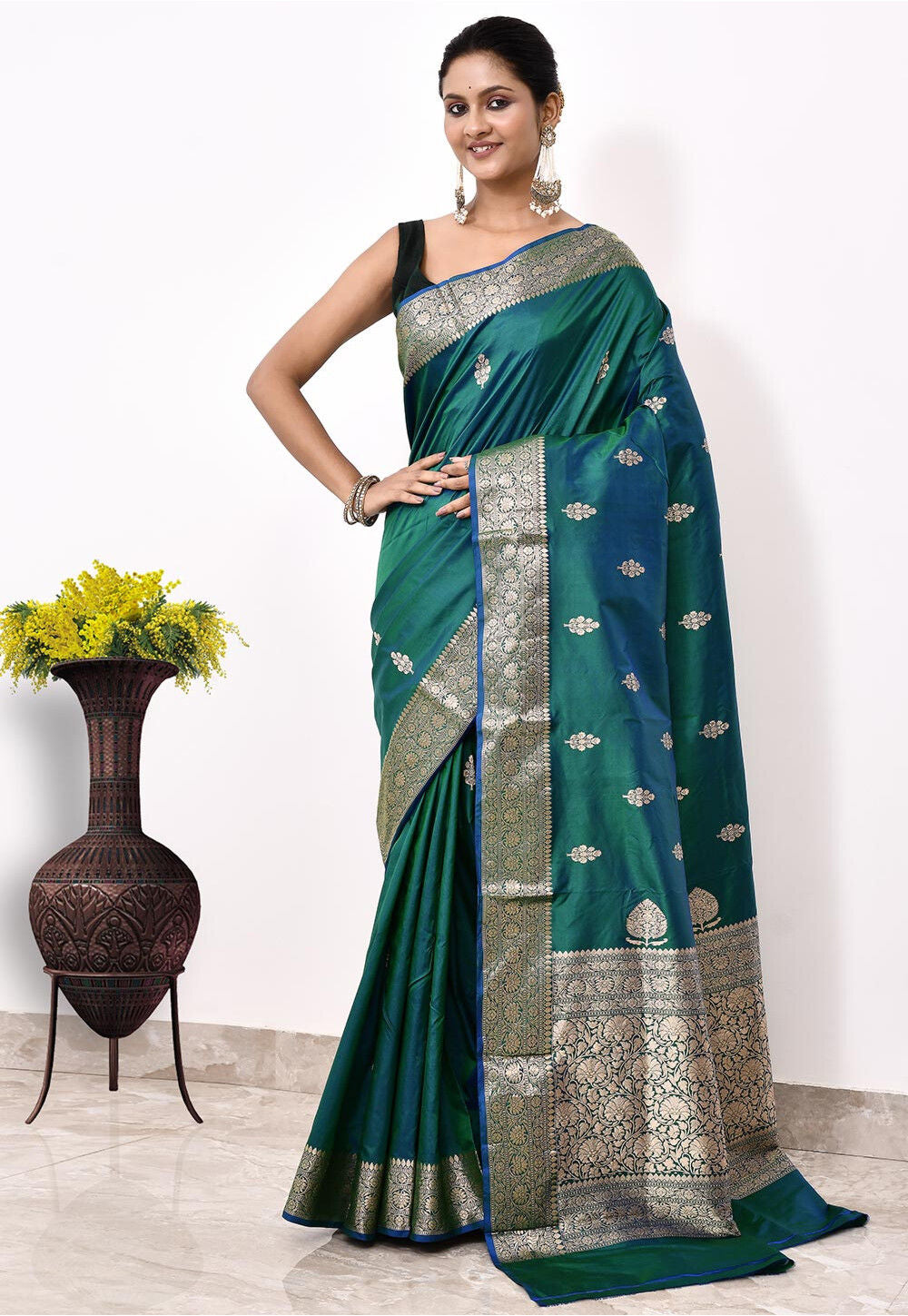Katan Silk Handwoven Banaras Saree