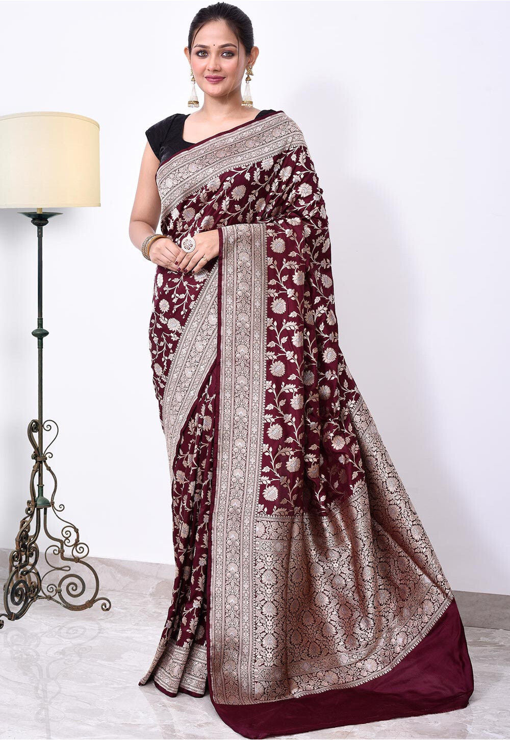 Katan Silk Handwoven Banaras Saree