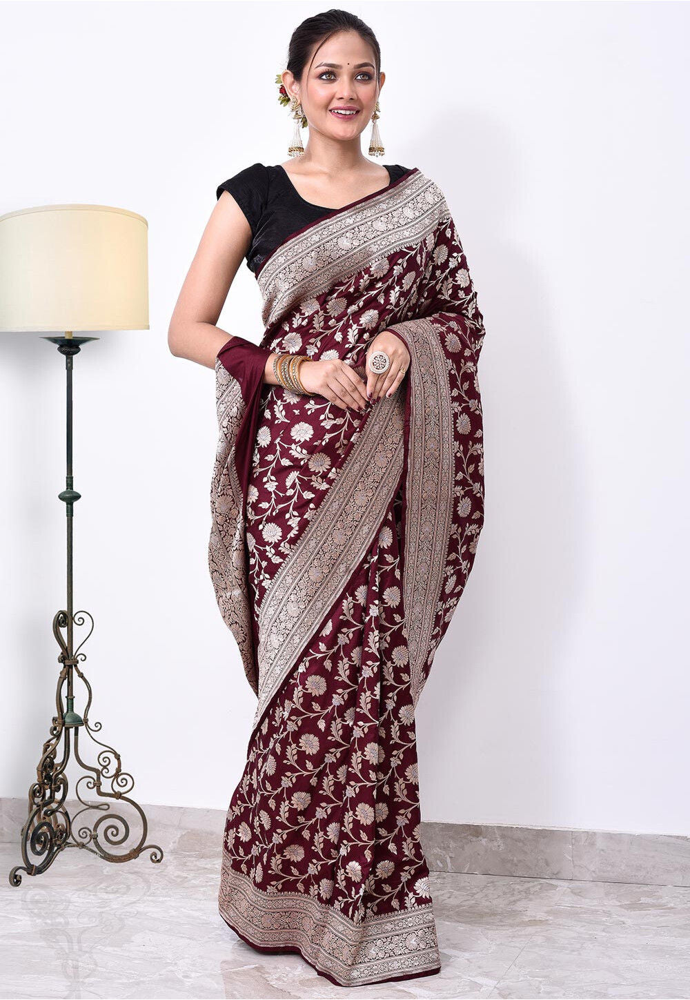 Katan Silk Handwoven Banaras Saree