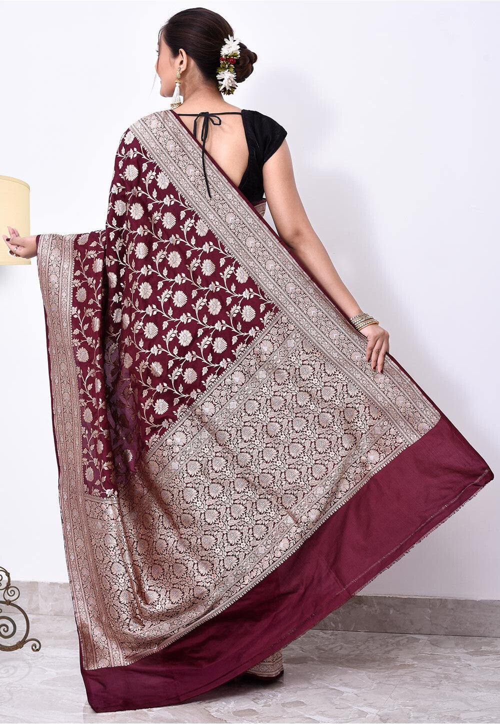 Katan Silk Handwoven Banaras Saree