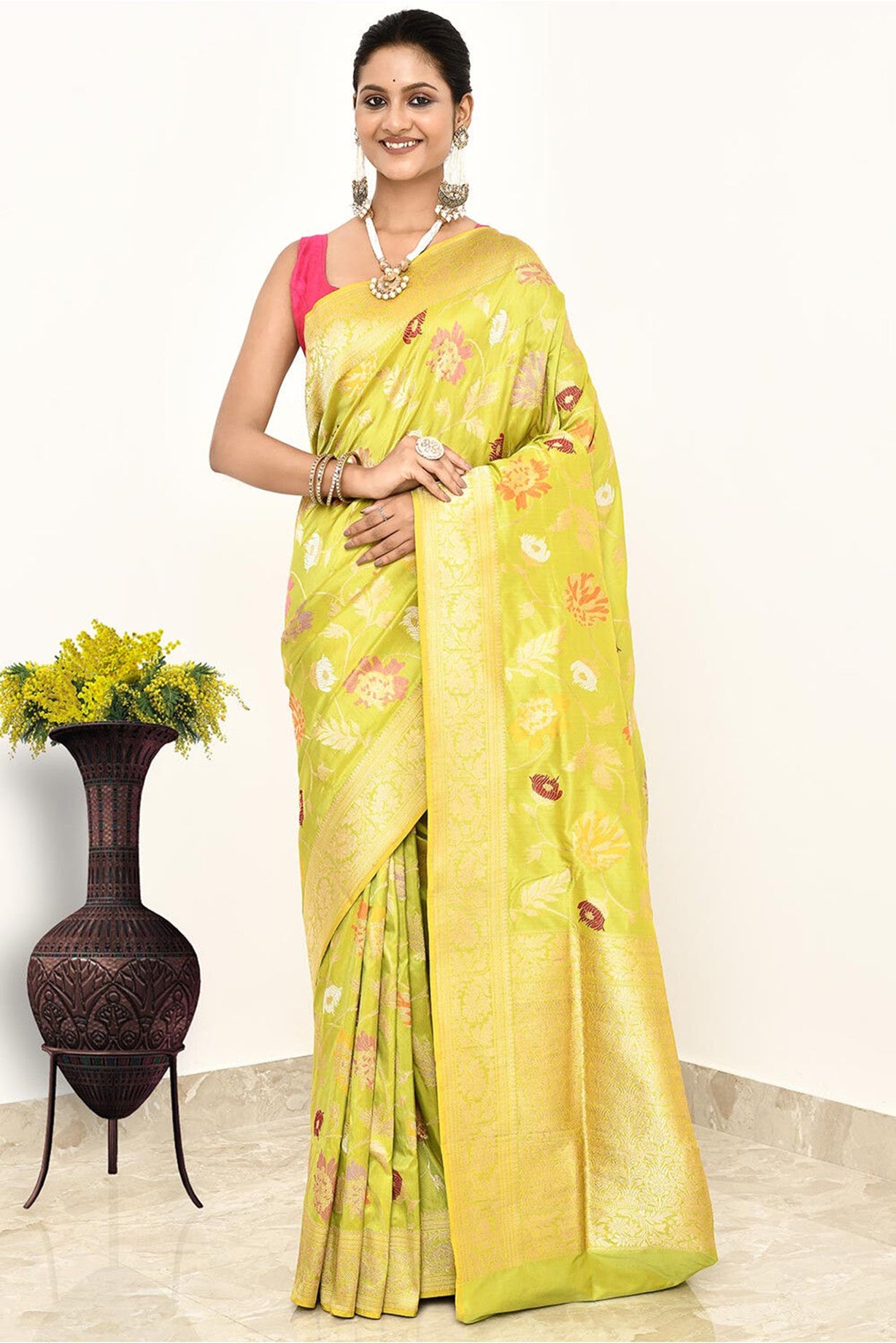 Katan Silk Handwoven Banaras Saree