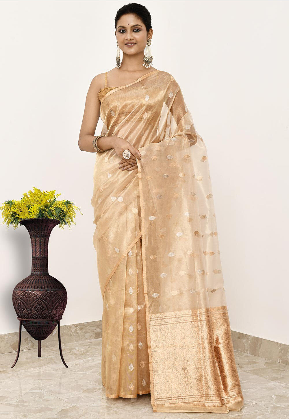 PURE TISSUE Silk Handwoven Banaras Saree