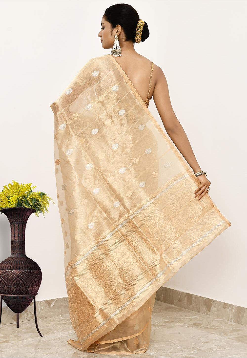 PURE TISSUE Silk Handwoven Banaras Saree