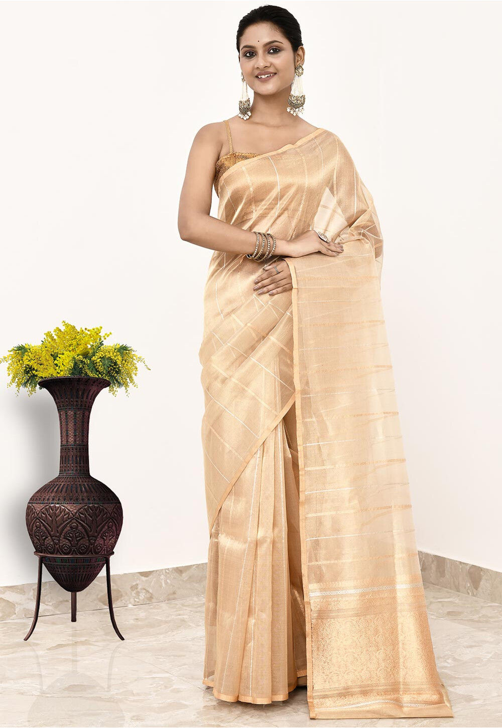 Pure Tissue Silk Handwoven Banaras Saree