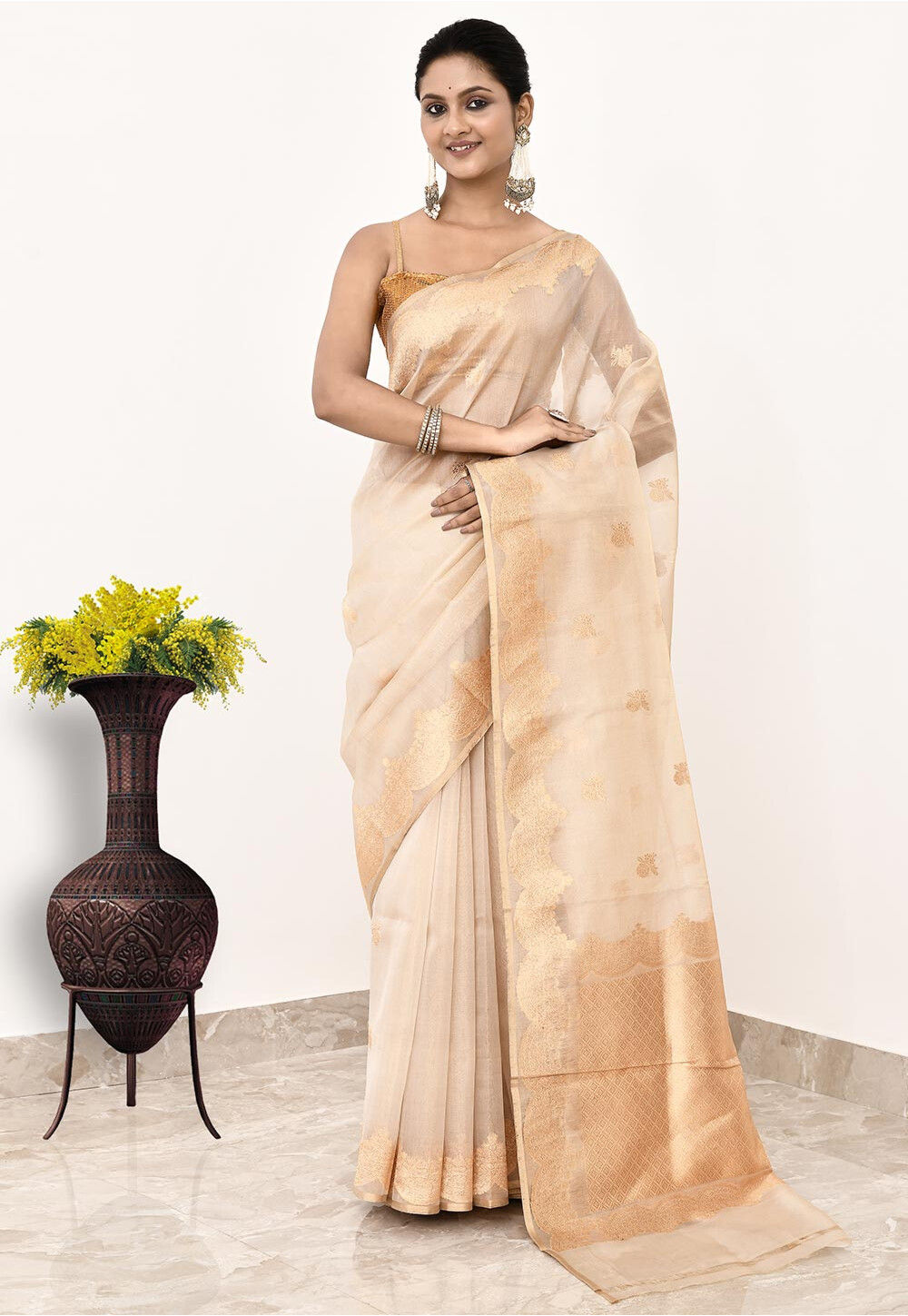 Pure Tissue Silk Handwoven Banaras Saree