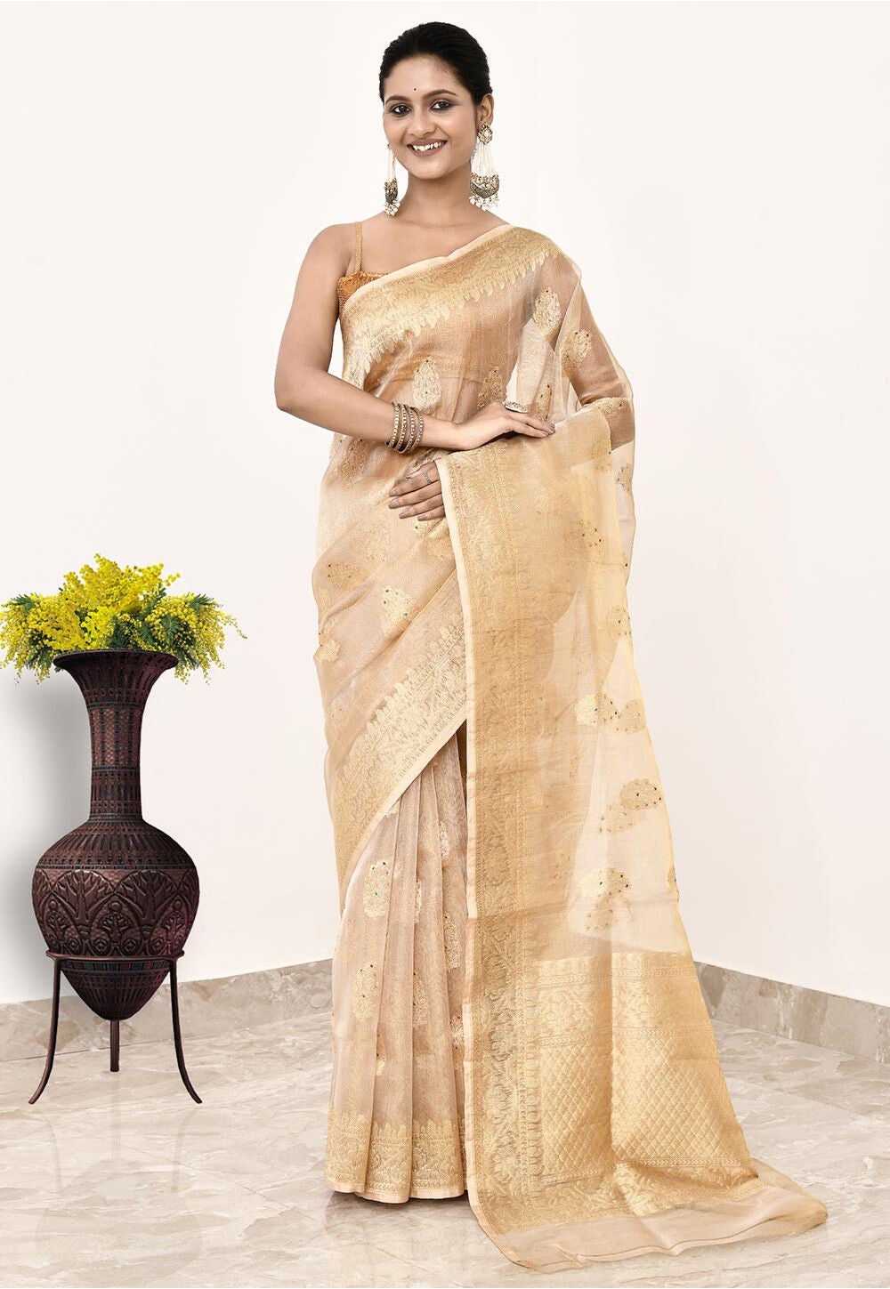 Pure Tissue Silk Handwoven Banaras Saree