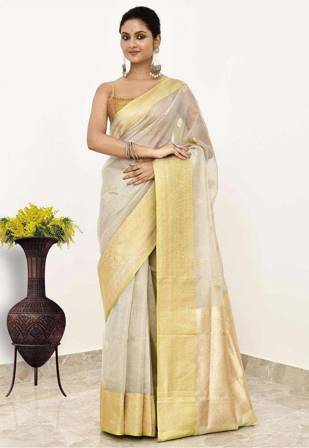 Pure Tissue Silk Handwoven Banaras Saree
