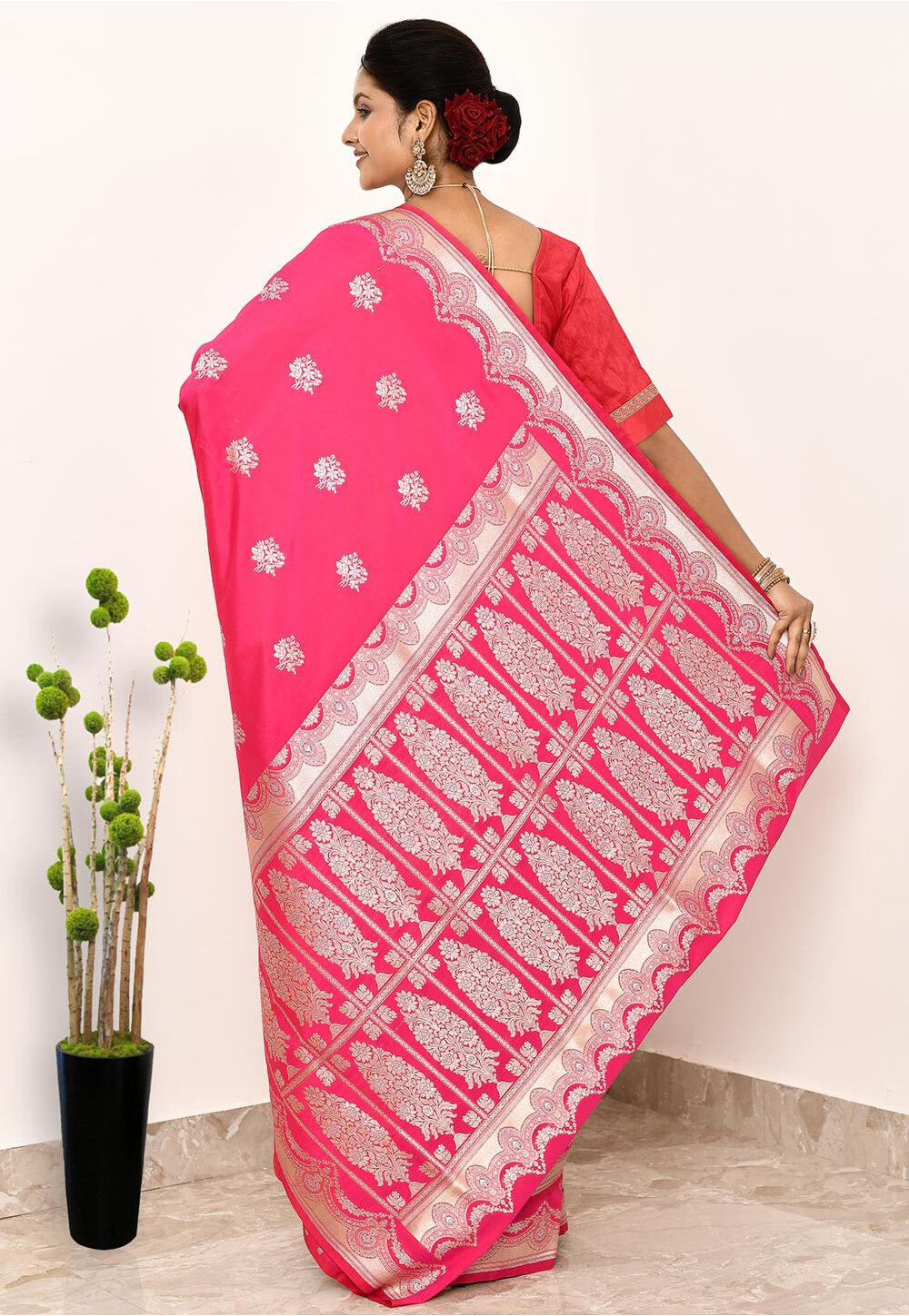 Raani Art Silk Handwoven Banaras Saree