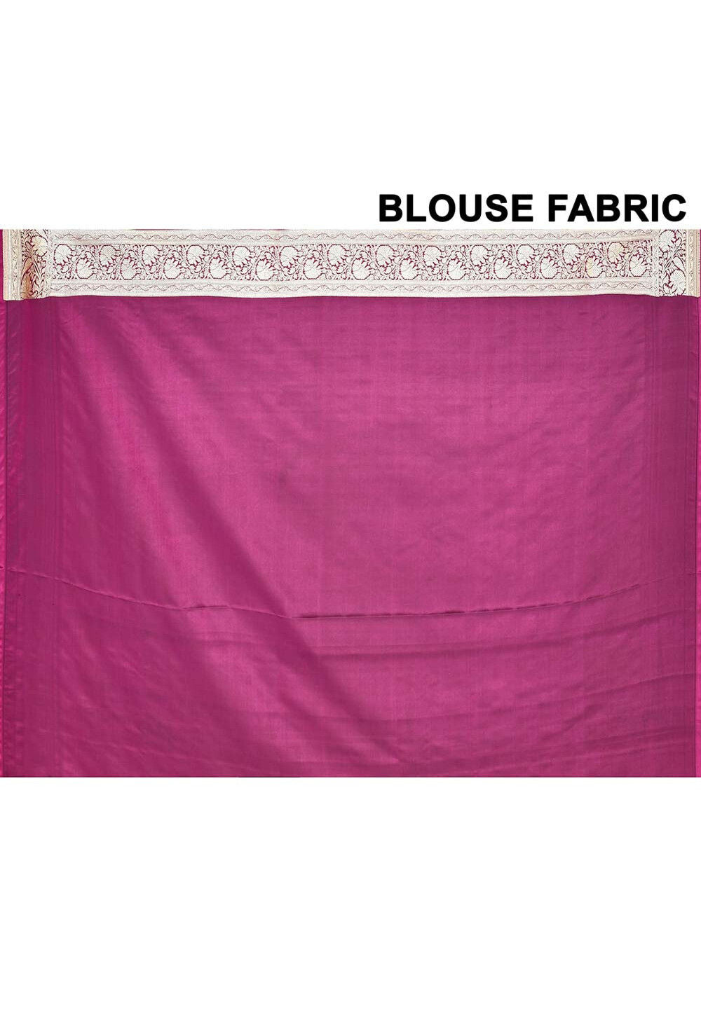 Rani Pink Art Silk Handwoven Banaras Saree
